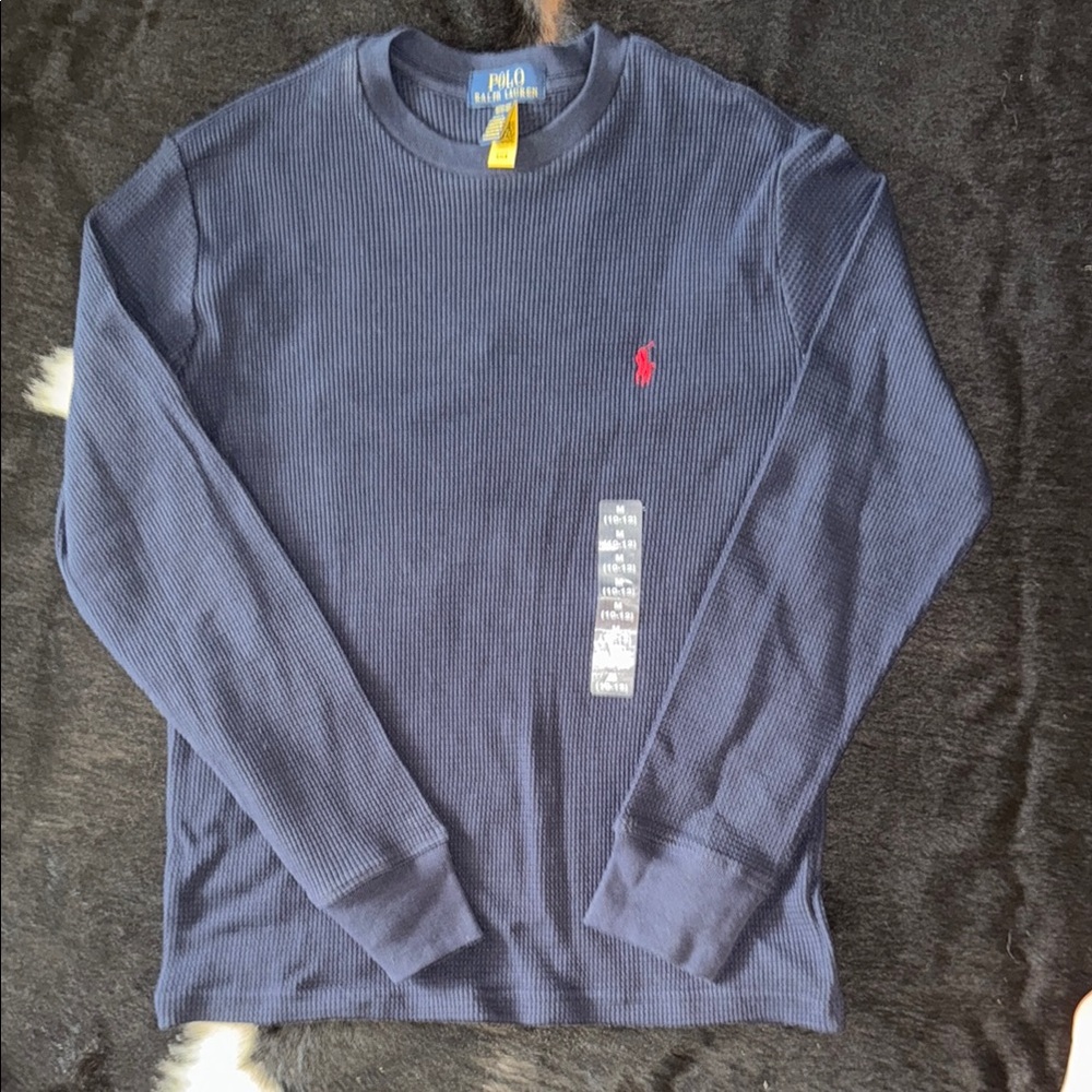 Polo by Ralph Lauren Men's Dark Blue Crewneck Sweater